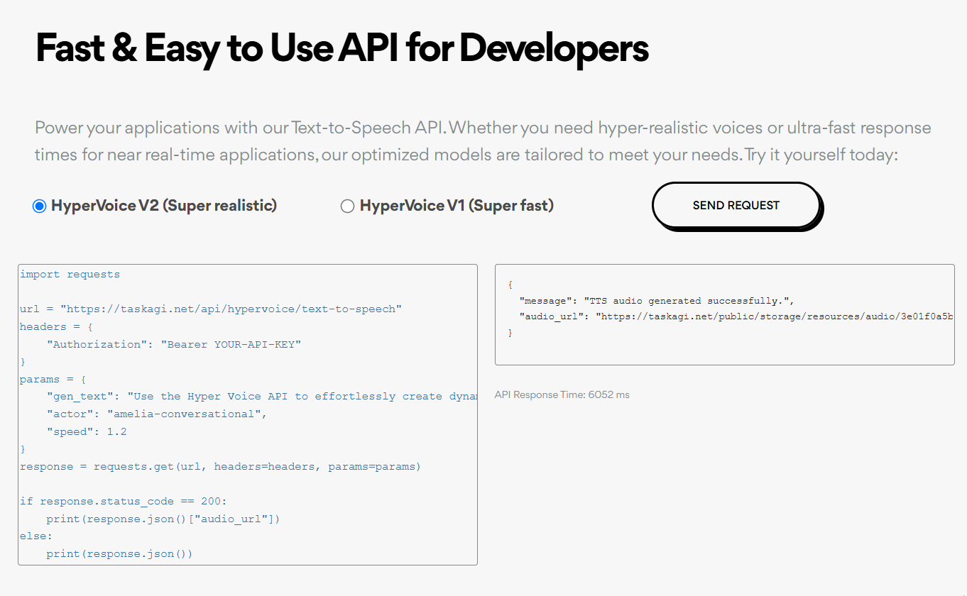 HyperVoice Update: Super Fast Text to Speech API