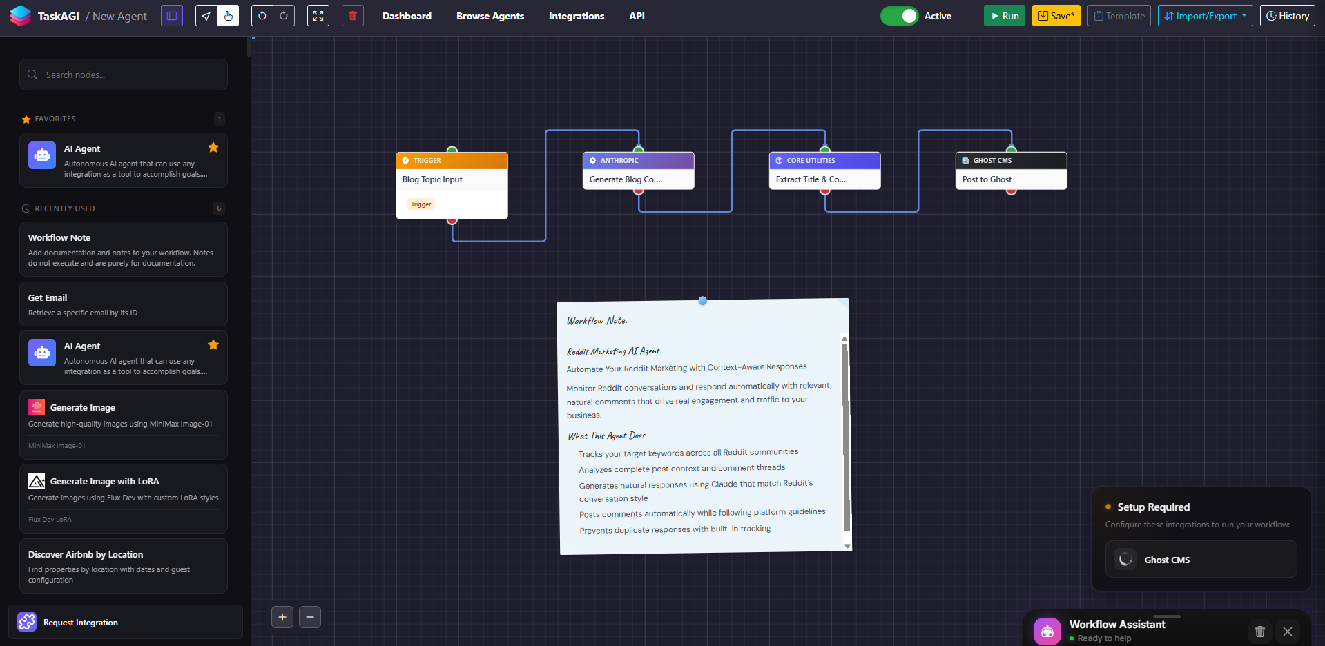 New feature: On canvas documentation for your AI agent workflows