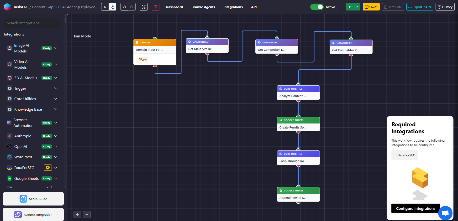 Content Gap SEO AI Agent Preview