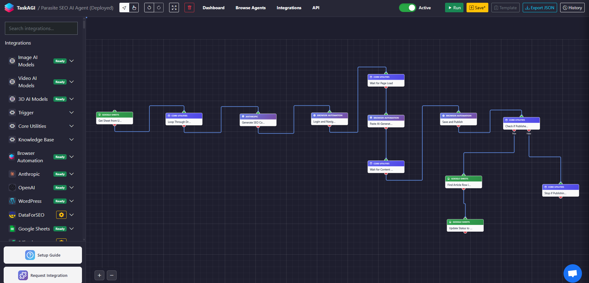 Parasite SEO AI Agent Preview