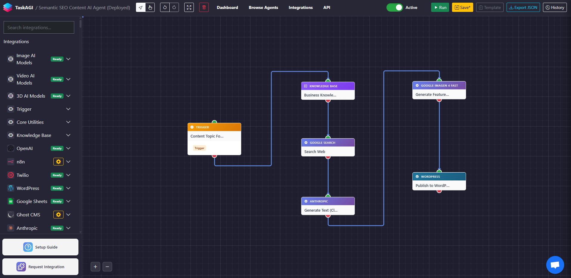 Semantic SEO Content AI Agent Preview