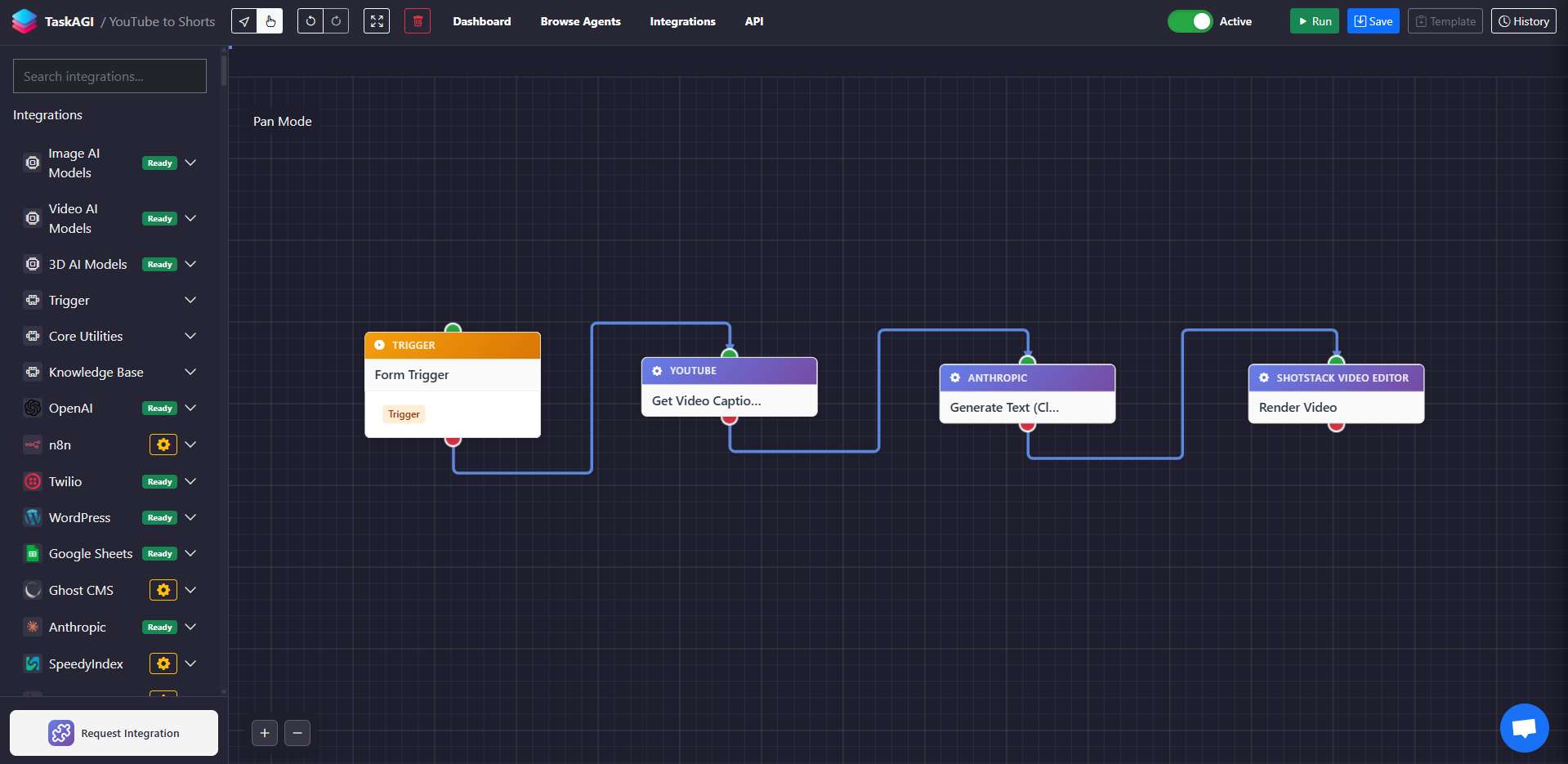 YouTube to Shorts AI Agent Preview